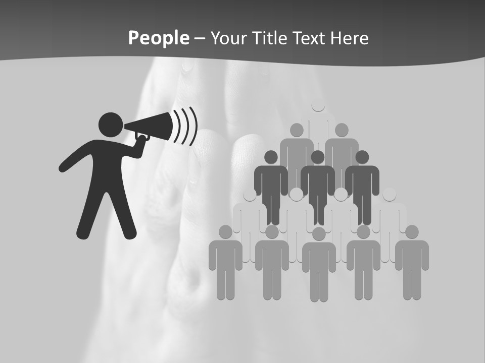 A Person With Their Hands Folded In Prayer PowerPoint Template