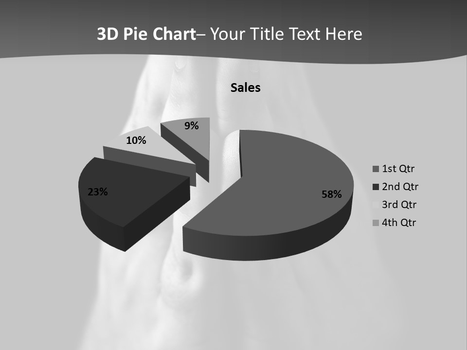 A Person With Their Hands Folded In Prayer PowerPoint Template