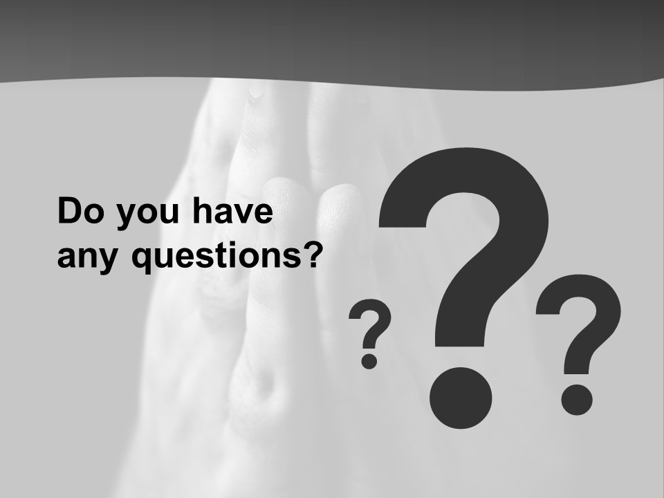 A Person With Their Hands Folded In Prayer PowerPoint Template