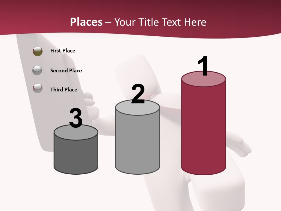 Running Businessman. Run To Success PowerPoint Template