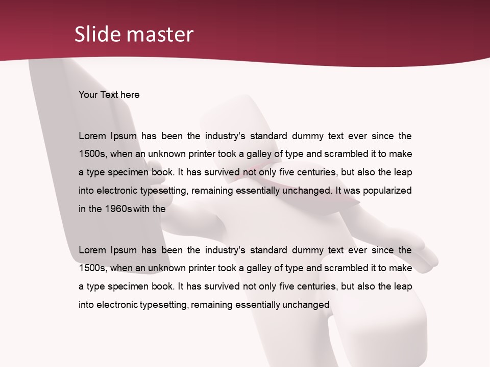 Running Businessman. Run To Success PowerPoint Template