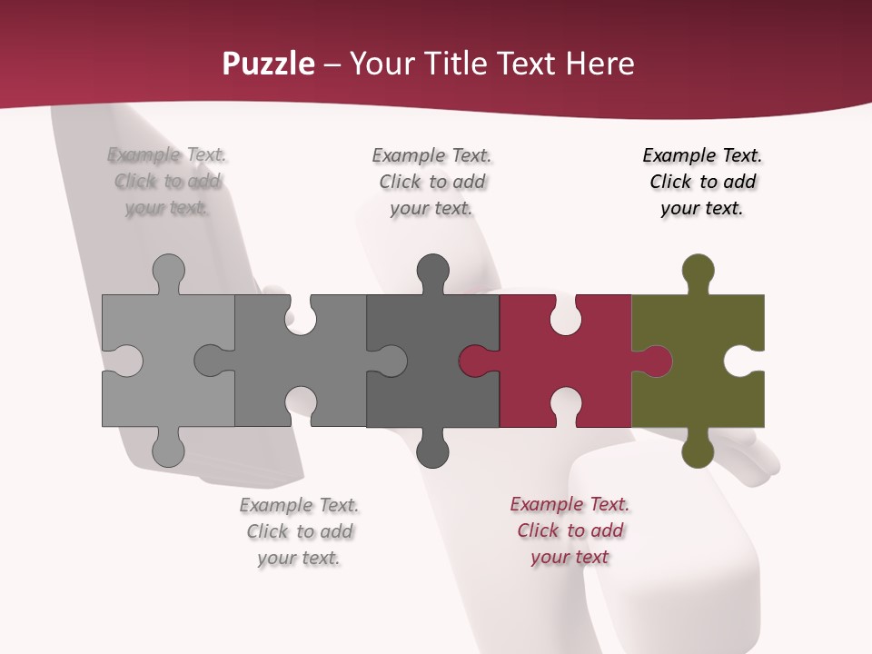 Running Businessman. Run To Success PowerPoint Template