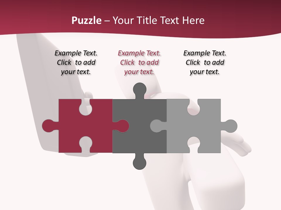 Running Businessman. Run To Success PowerPoint Template