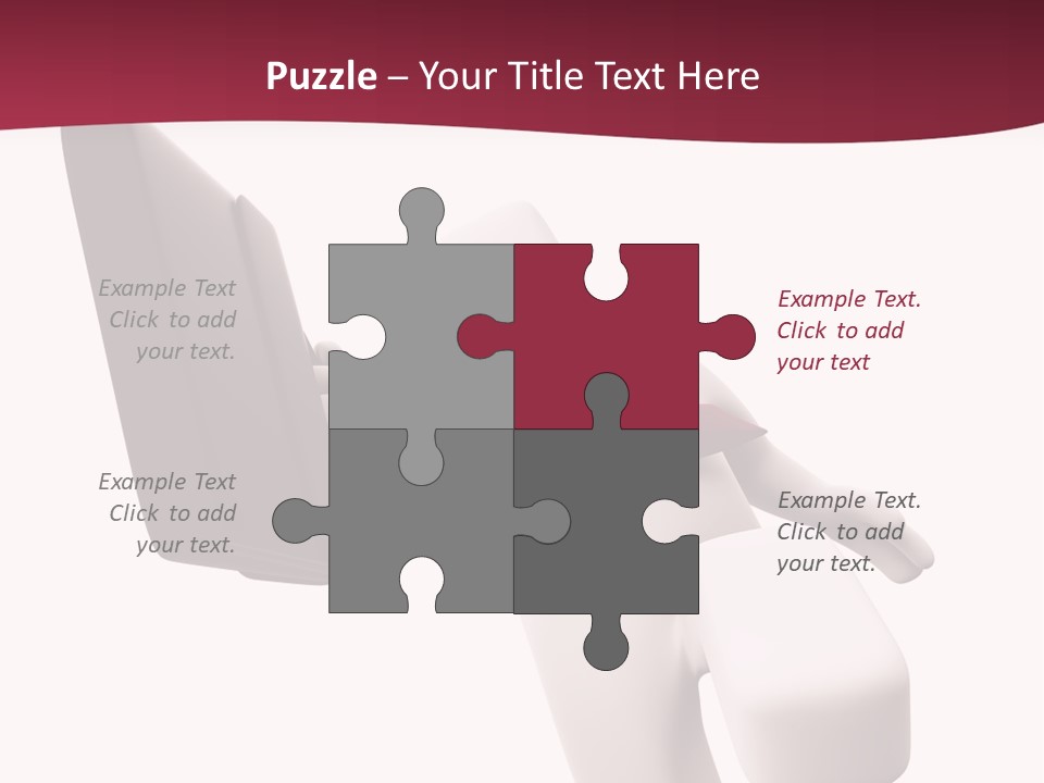 Running Businessman. Run To Success PowerPoint Template