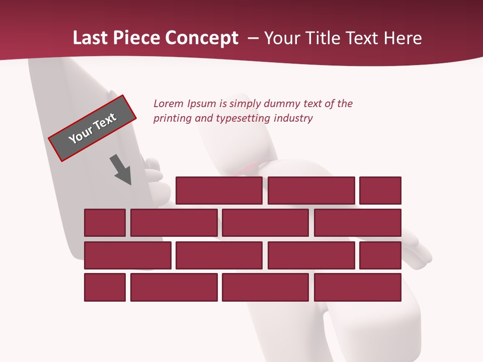 Running Businessman. Run To Success PowerPoint Template