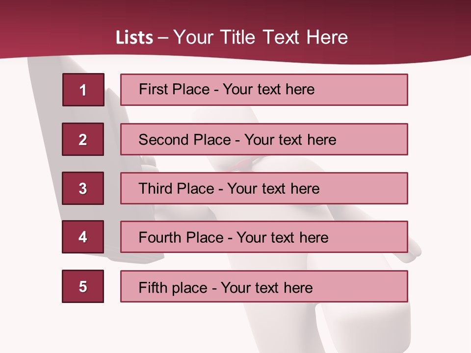 Running Businessman. Run To Success PowerPoint Template