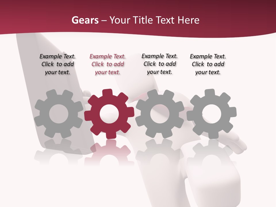 Running Businessman. Run To Success PowerPoint Template