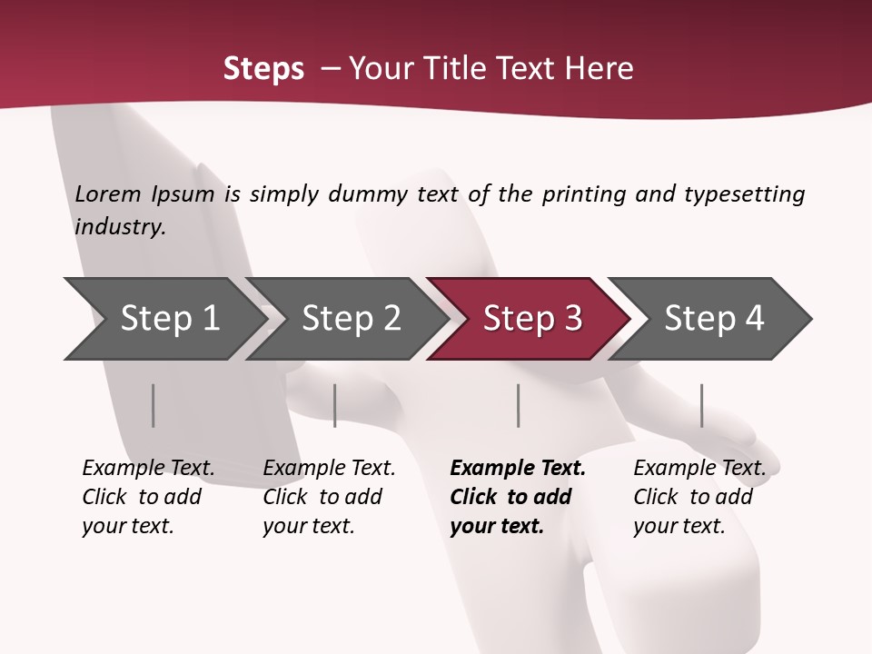 Running Businessman. Run To Success PowerPoint Template
