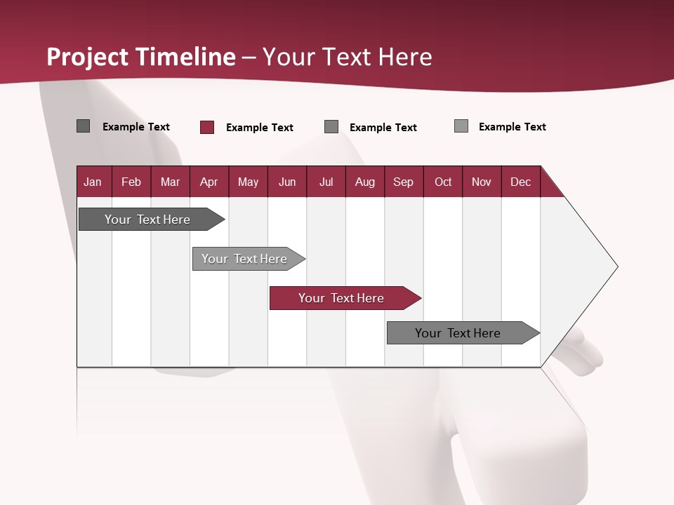 Running Businessman. Run To Success PowerPoint Template