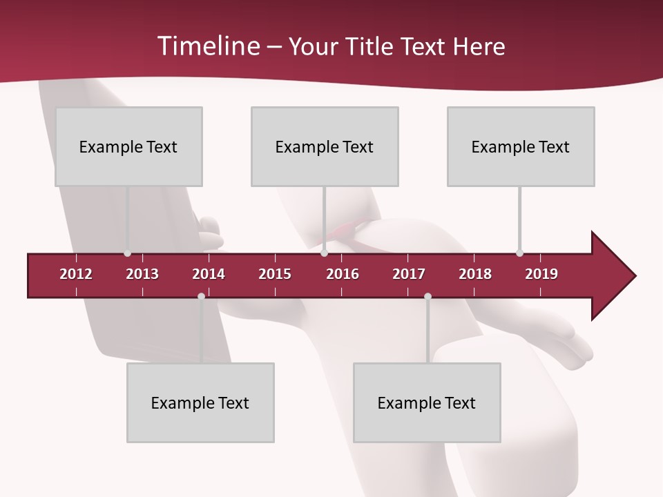 Running Businessman. Run To Success PowerPoint Template