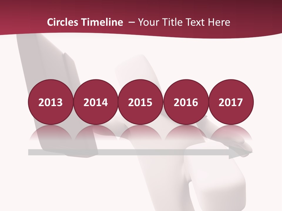 Running Businessman. Run To Success PowerPoint Template