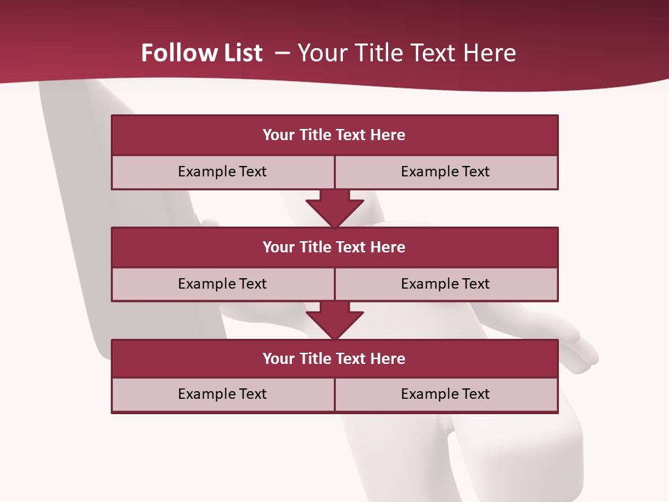 Running Businessman. Run To Success PowerPoint Template