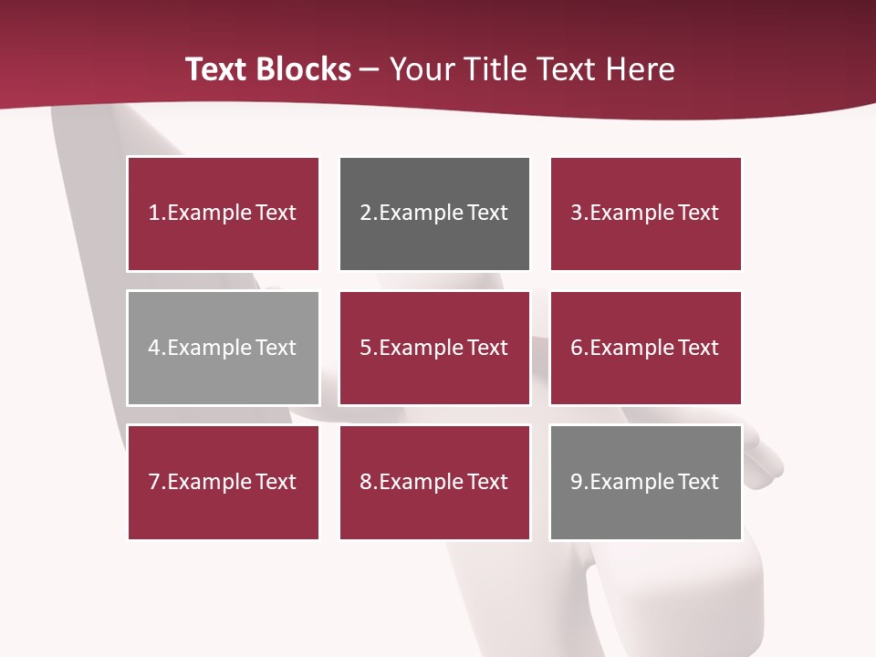 Running Businessman. Run To Success PowerPoint Template