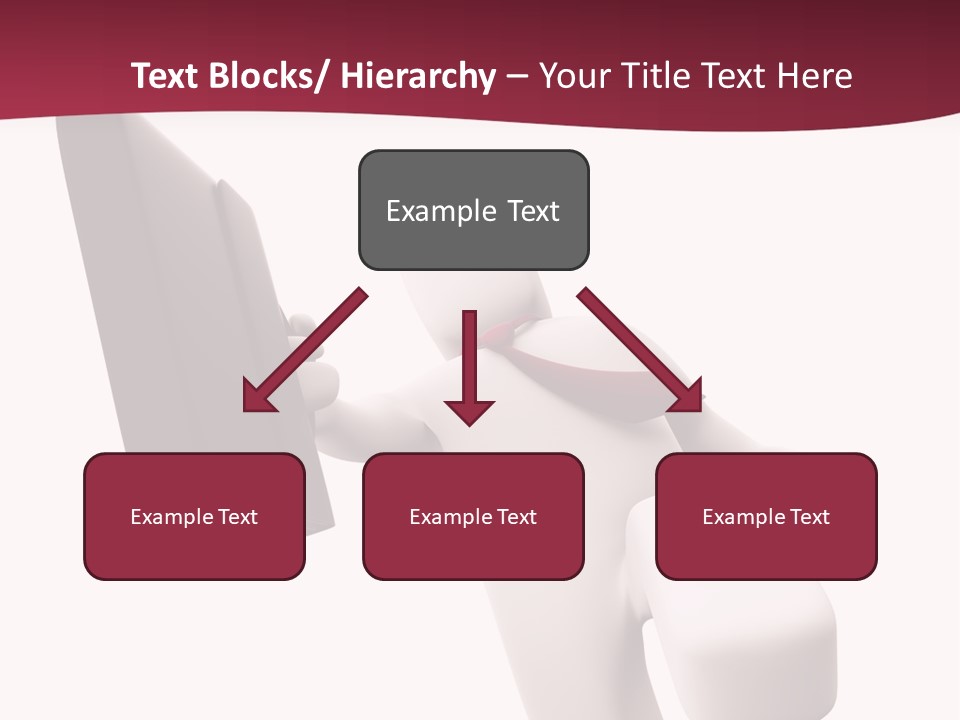 Running Businessman. Run To Success PowerPoint Template