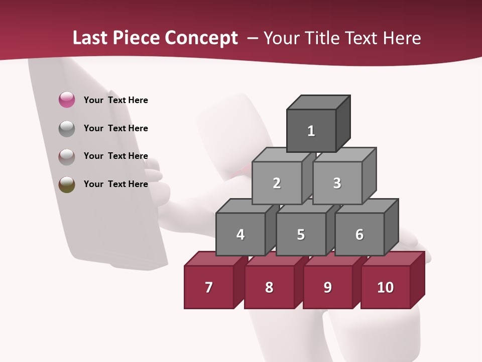 Running Businessman. Run To Success PowerPoint Template