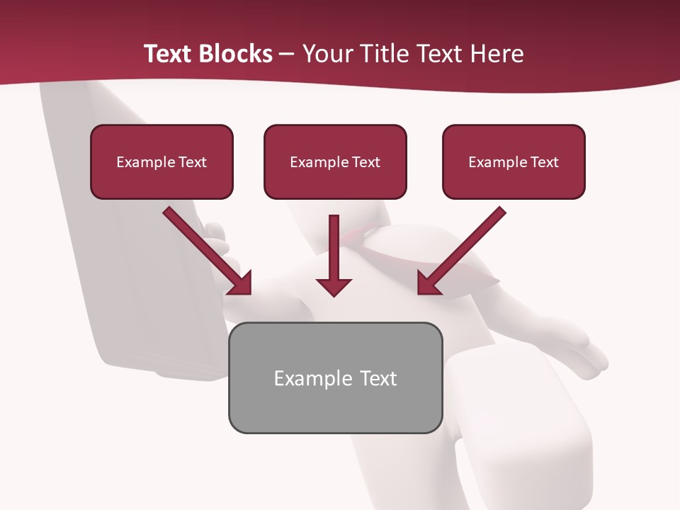 Running Businessman. Run To Success PowerPoint Template