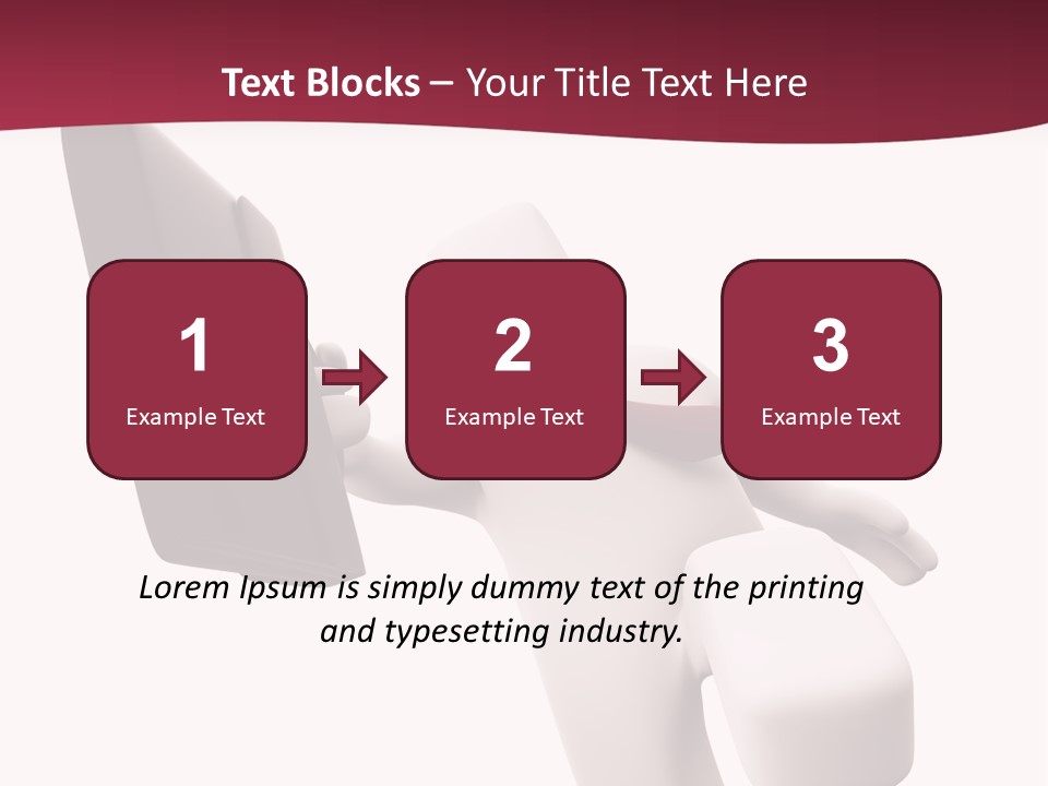 Running Businessman. Run To Success PowerPoint Template