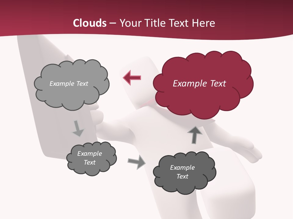 Running Businessman. Run To Success PowerPoint Template