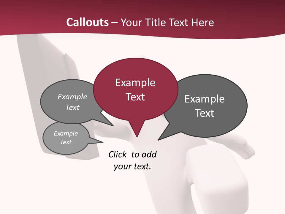 Running Businessman. Run To Success PowerPoint Template