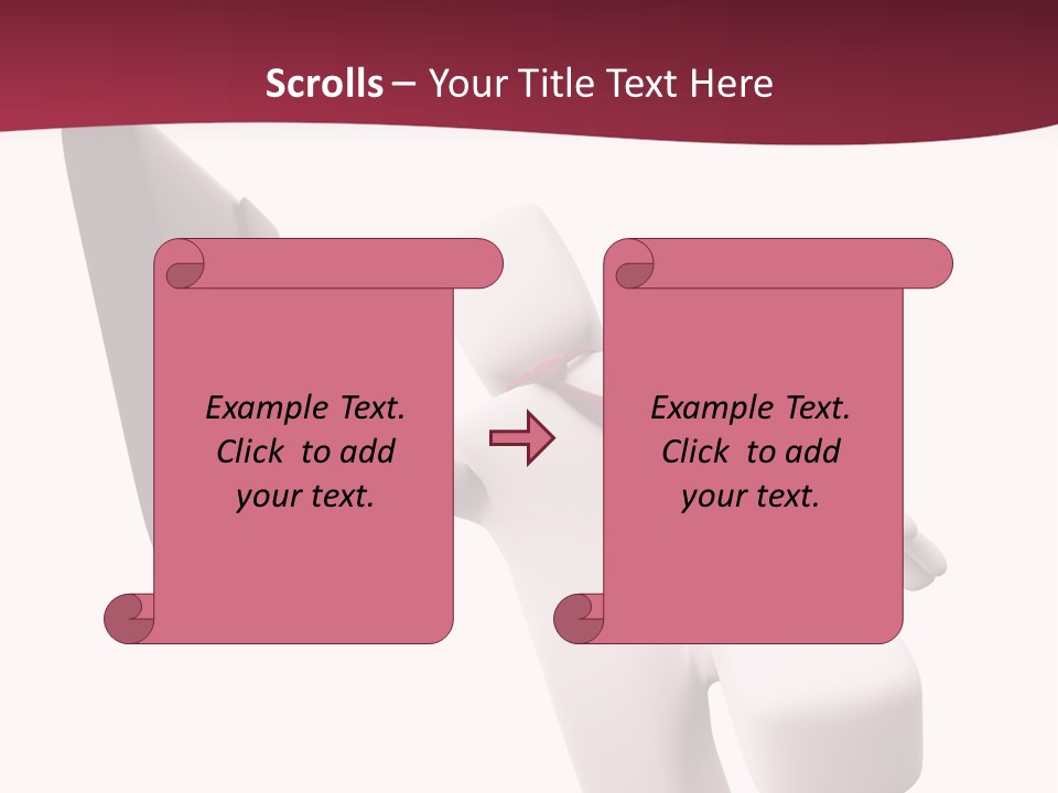Running Businessman. Run To Success PowerPoint Template