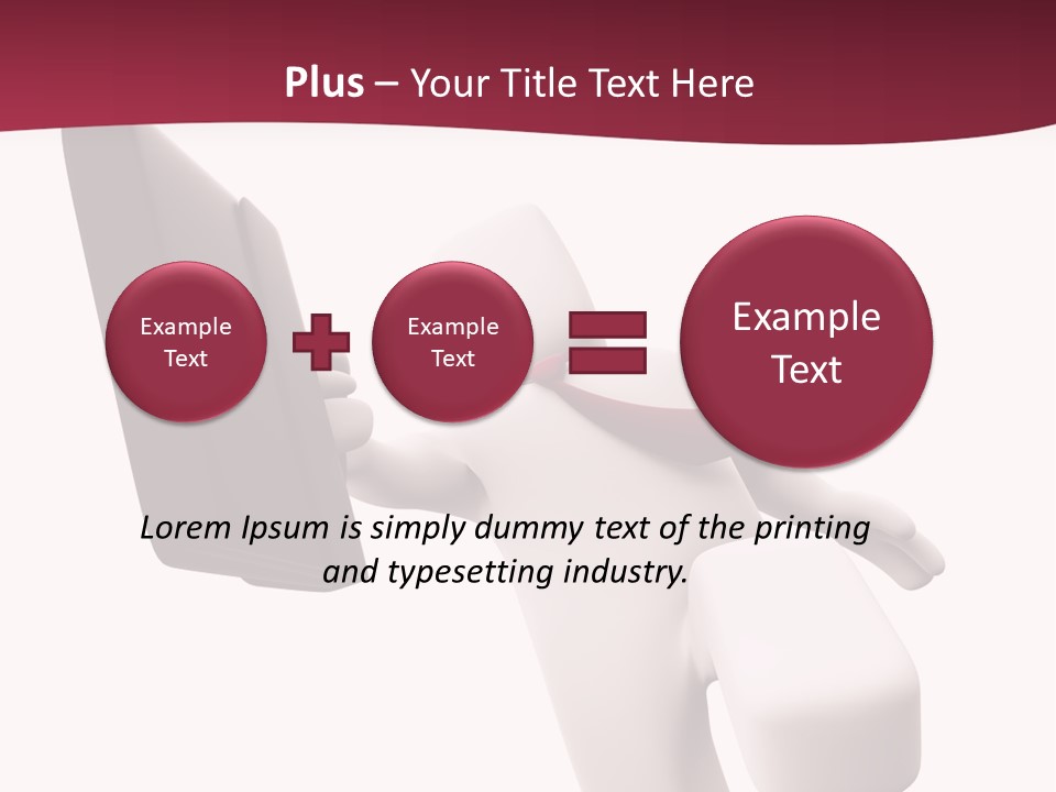 Running Businessman. Run To Success PowerPoint Template