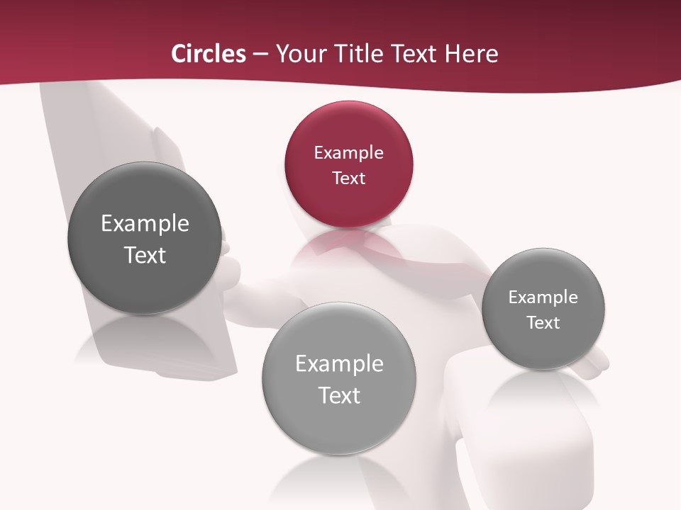 Running Businessman. Run To Success PowerPoint Template