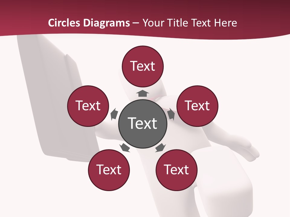 Running Businessman. Run To Success PowerPoint Template