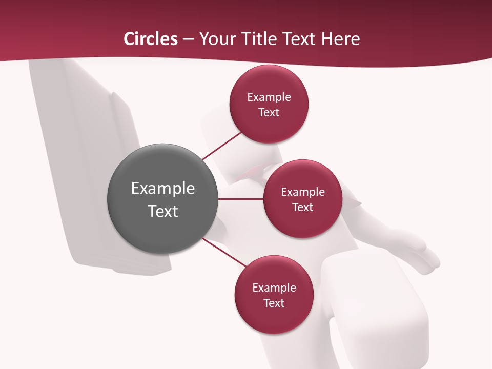 Running Businessman. Run To Success PowerPoint Template