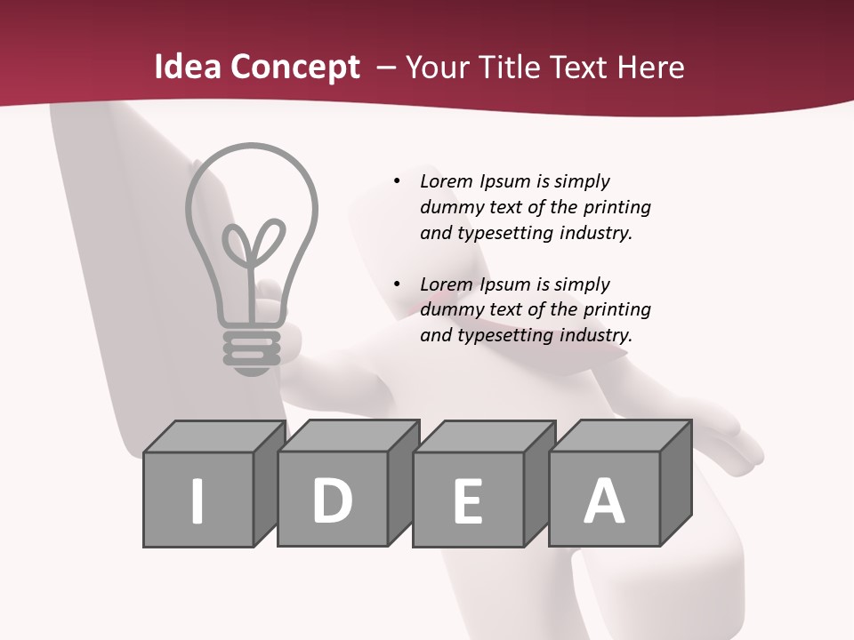 Running Businessman. Run To Success PowerPoint Template