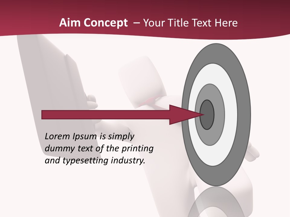 Running Businessman. Run To Success PowerPoint Template