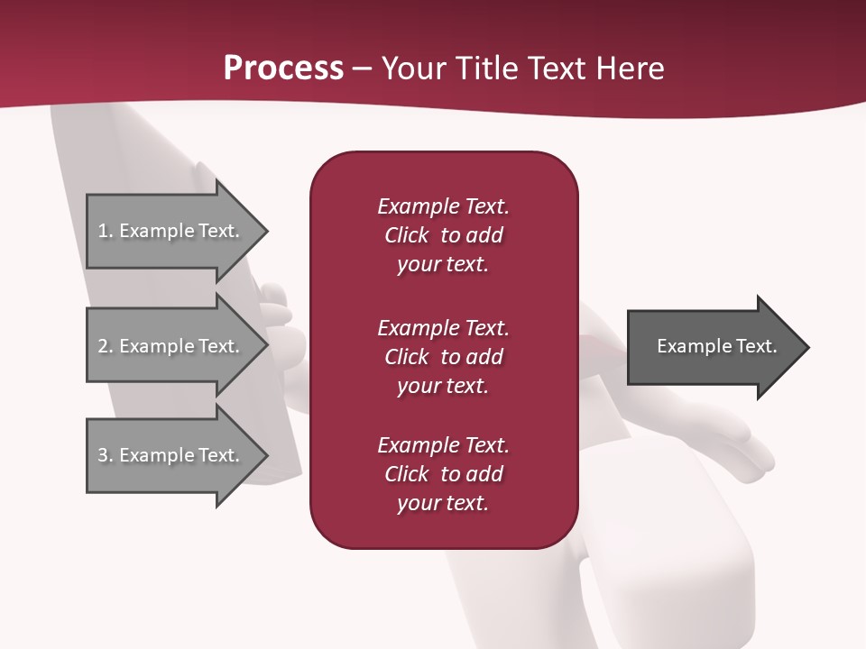Running Businessman. Run To Success PowerPoint Template