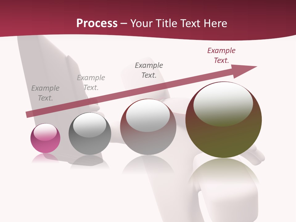 Running Businessman. Run To Success PowerPoint Template