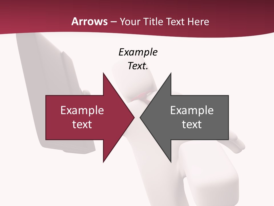 Running Businessman. Run To Success PowerPoint Template