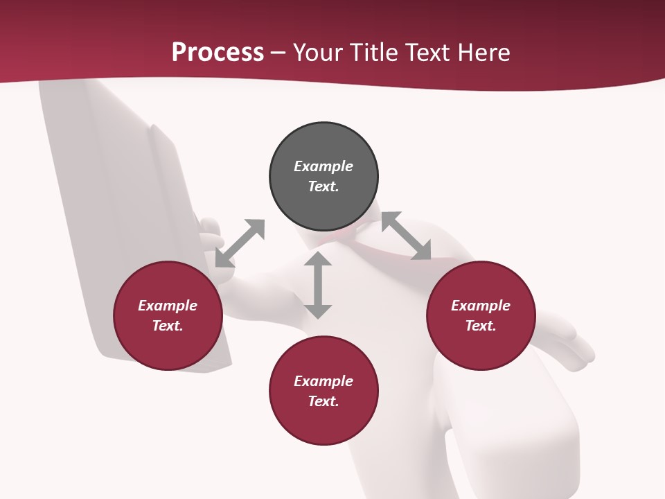 Running Businessman. Run To Success PowerPoint Template