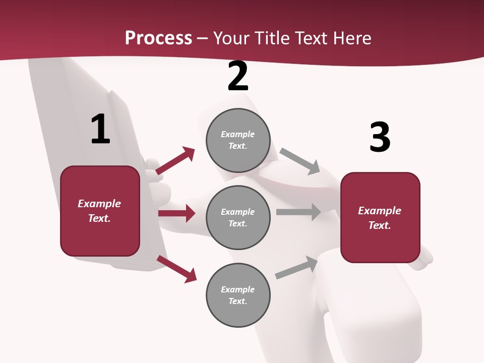 Running Businessman. Run To Success PowerPoint Template