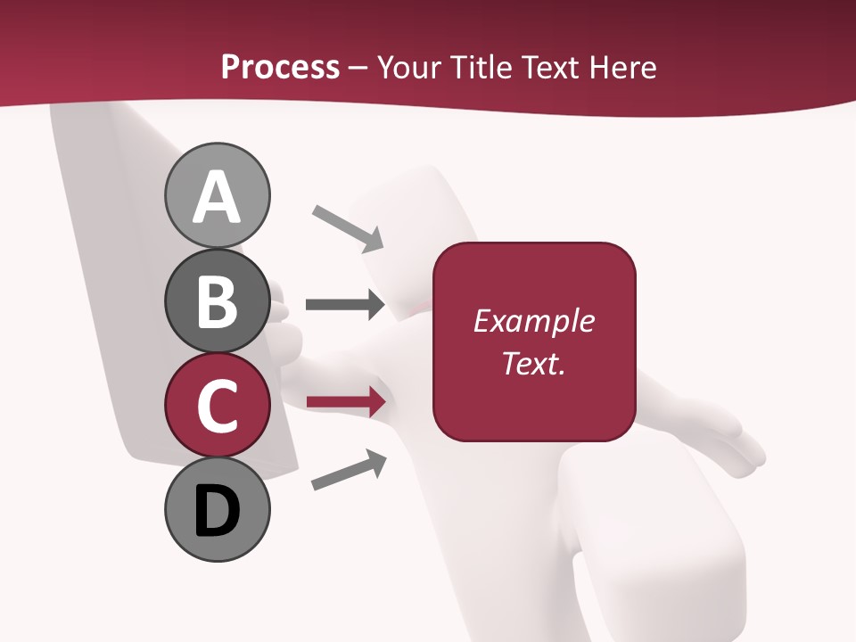 Running Businessman. Run To Success PowerPoint Template