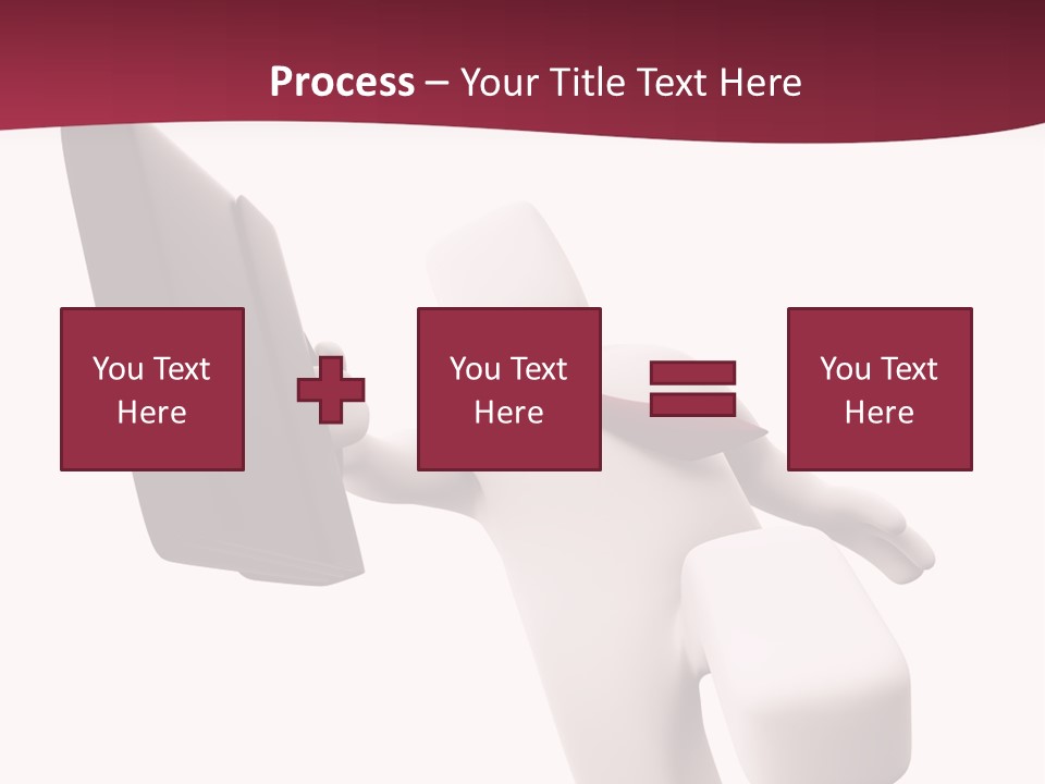 Running Businessman. Run To Success PowerPoint Template