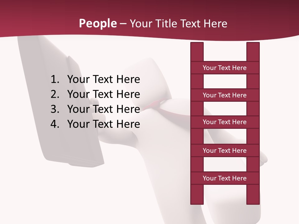 Running Businessman. Run To Success PowerPoint Template