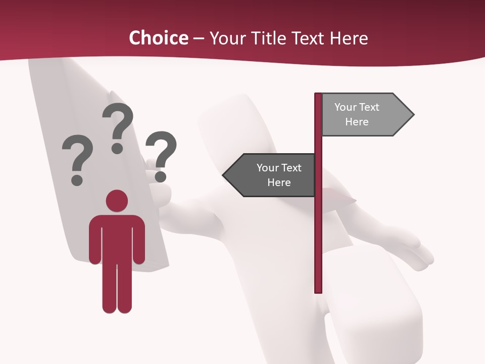 Running Businessman. Run To Success PowerPoint Template