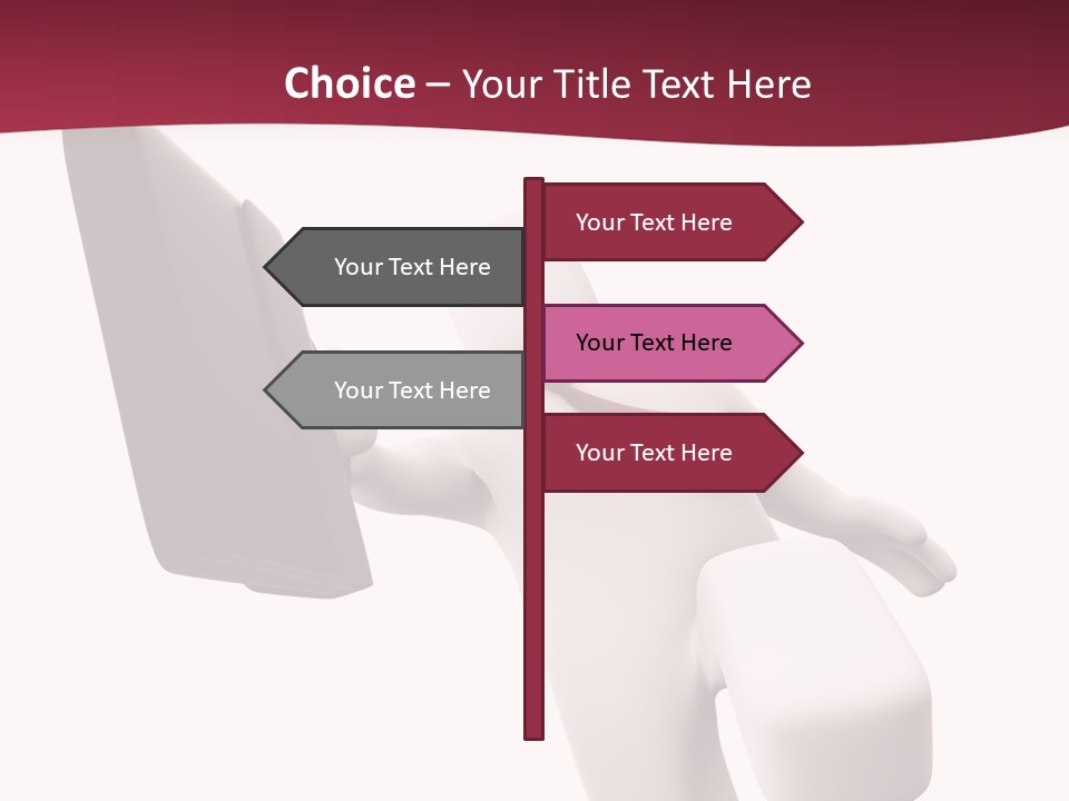 Running Businessman. Run To Success PowerPoint Template