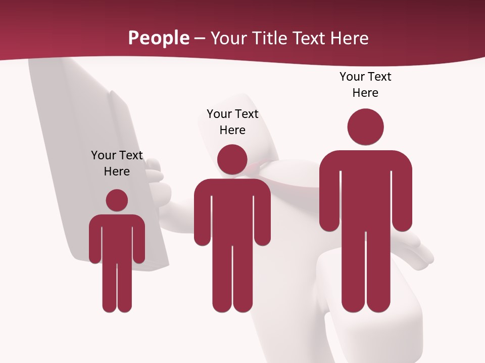 Running Businessman. Run To Success PowerPoint Template