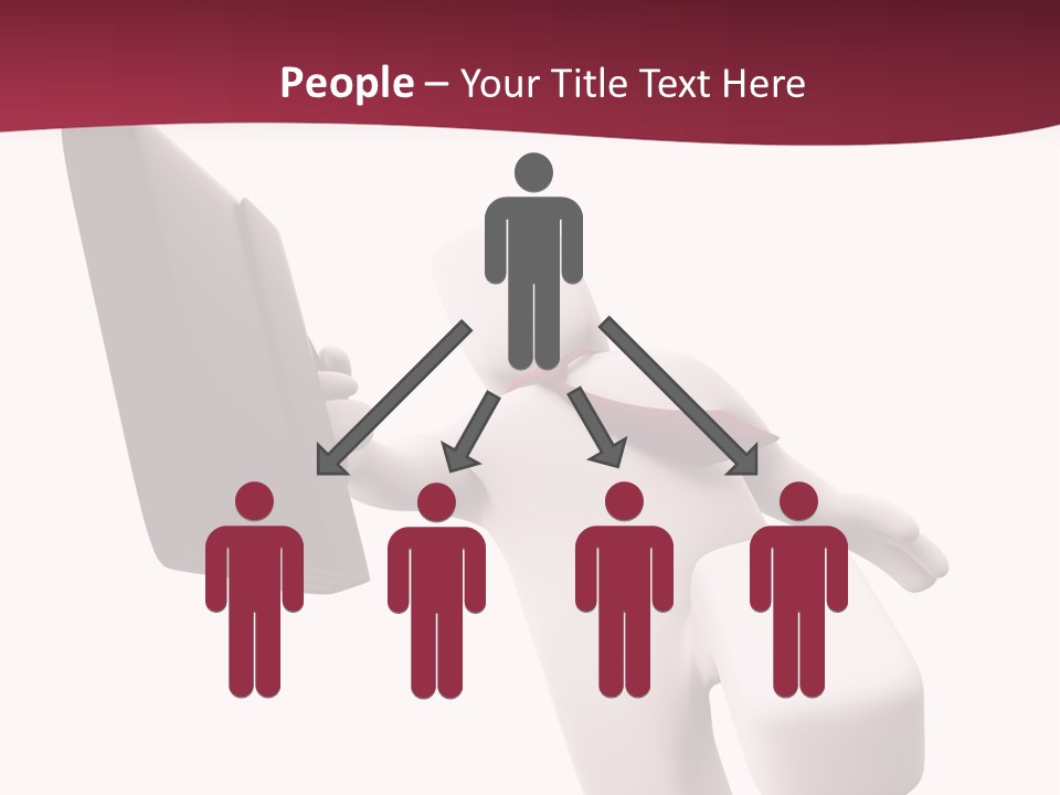 Running Businessman. Run To Success PowerPoint Template