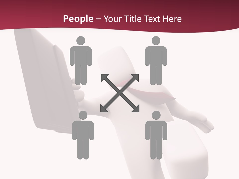 Running Businessman. Run To Success PowerPoint Template