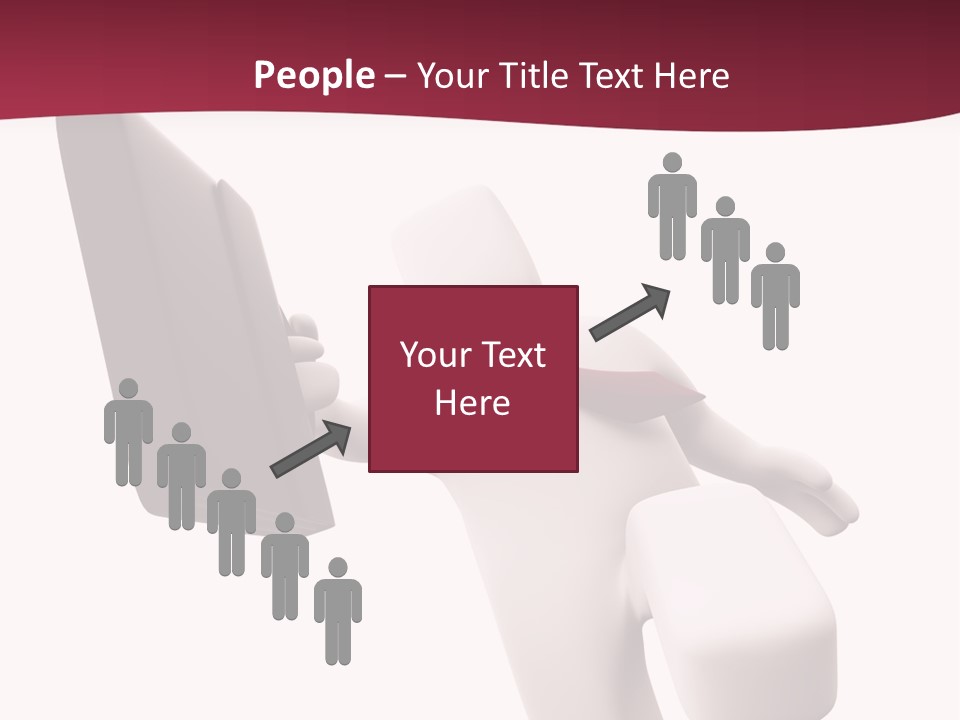 Running Businessman. Run To Success PowerPoint Template