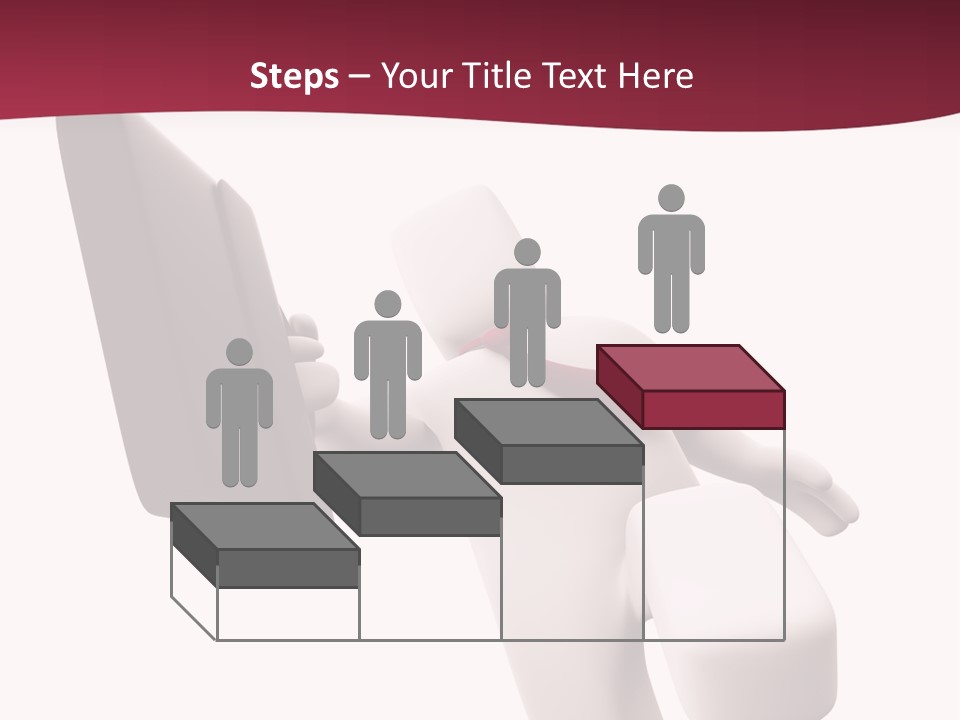 Running Businessman. Run To Success PowerPoint Template