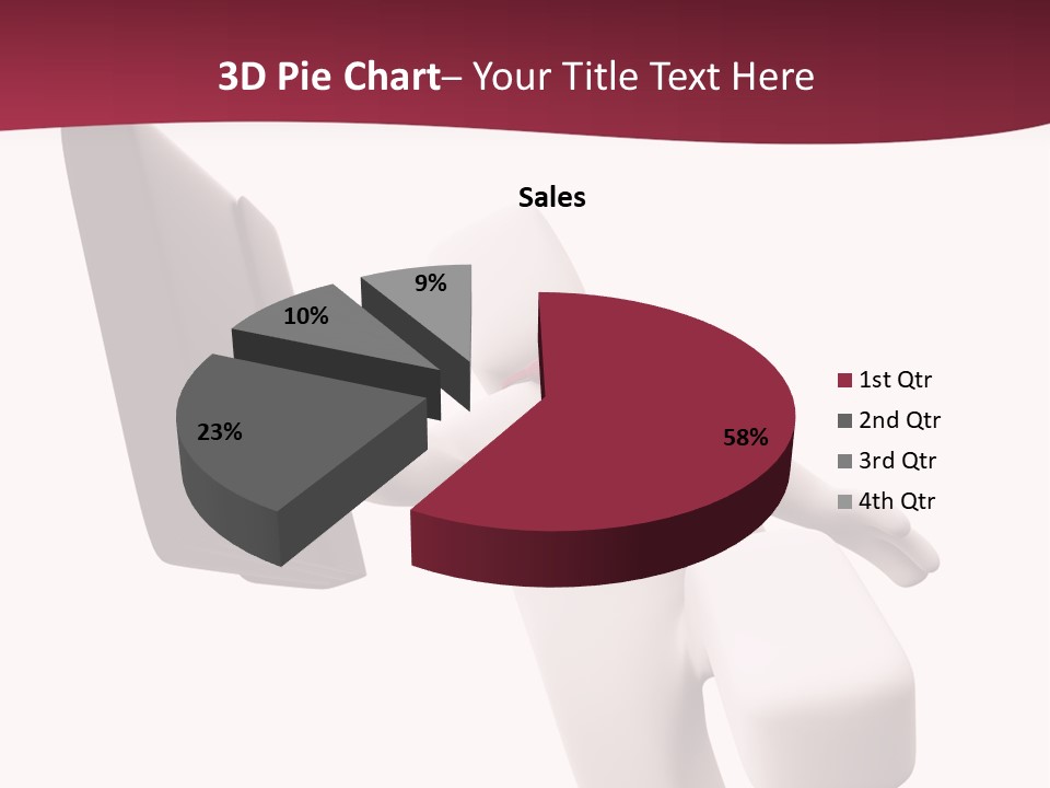 Running Businessman. Run To Success PowerPoint Template