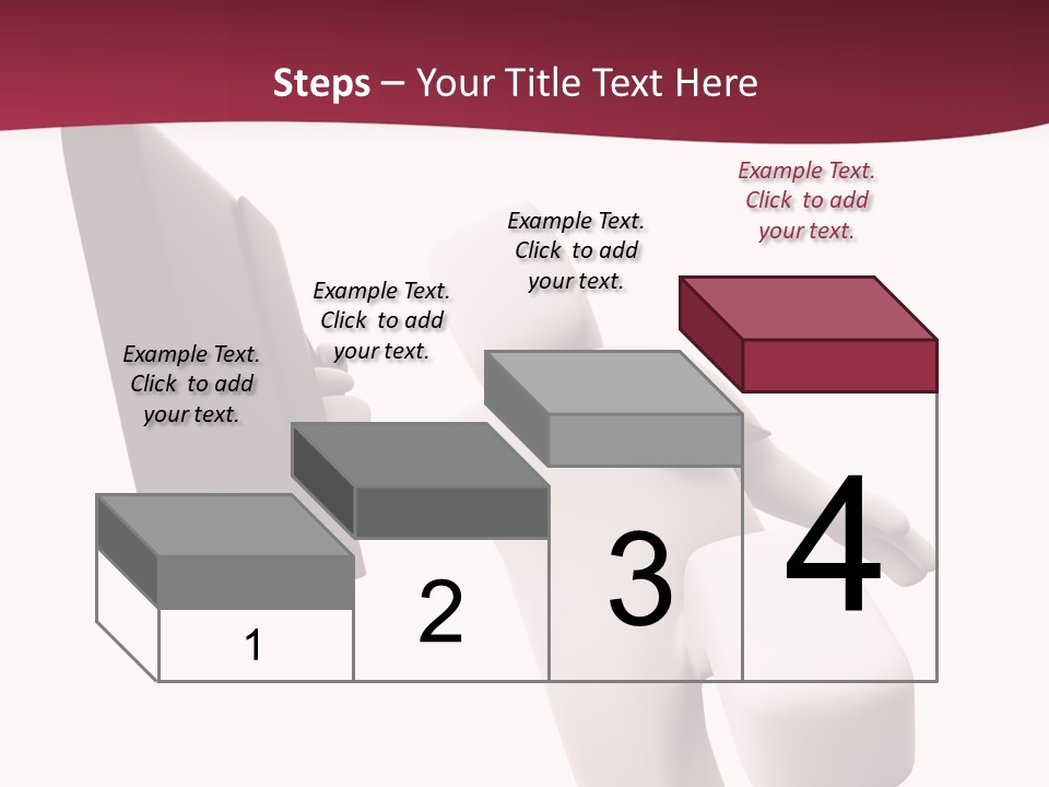 Running Businessman. Run To Success PowerPoint Template