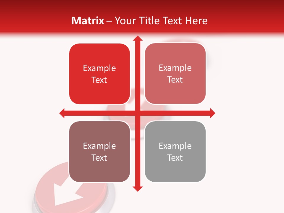 Buttons And Arrow PowerPoint Template