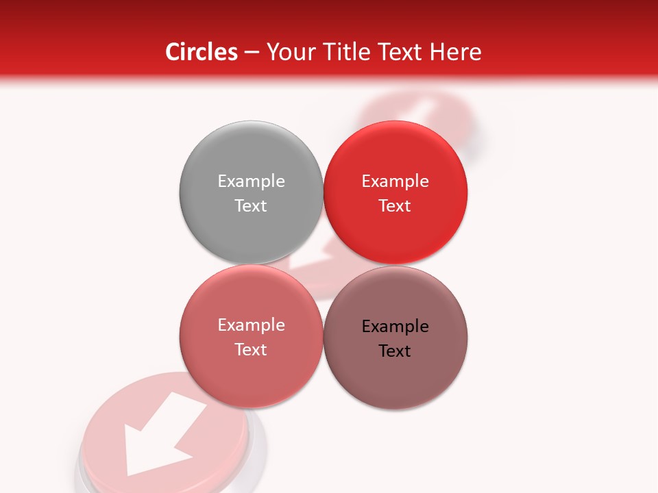 Buttons And Arrow PowerPoint Template