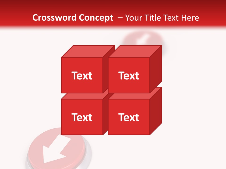 Buttons And Arrow PowerPoint Template